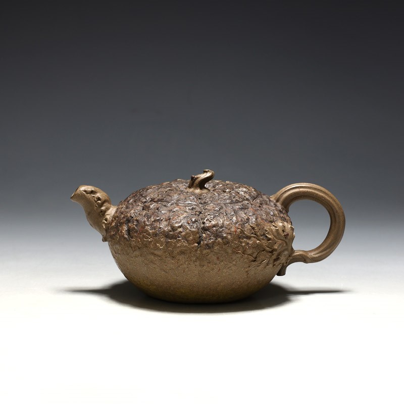 宜兴紫砂壶茶壶孙金立全手工325CC瓜趣壶|明理茶艺-宜兴名家紫砂壶